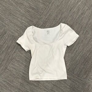 White Short Sleeve Top